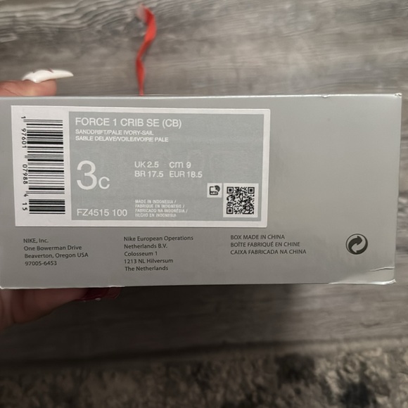 Baby Nike Air Force crib size 3c never worn - Picture 4 of 4